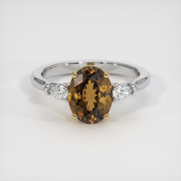 2.82 Ct. Gemstone Ring, 14K Yellow & White 1