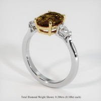 2.82 Ct. Gemstone Ring, 14K Yellow & White 2