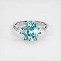 4.81 Ct. Gemstone Ring, 14K Yellow & White 1