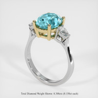 4.81 Ct. Gemstone Ring, 14K Yellow & White 2