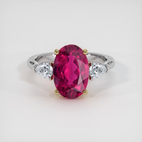 3.20 Ct. Gemstone Ring, 14K Yellow & White 1