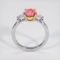 1.59 Ct. Padparadscha Sapphire Ring, 14K Yellow & White 3