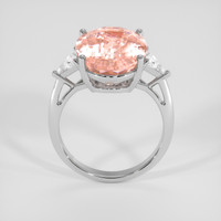 9.05 Ct. Padparadscha Sapphire Ring, Platinum 950 3