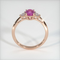 0.99 Ct. Pink Sapphire Ring, 14K Rose Gold 3