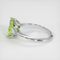 1.82 Ct. Green Tourmaline Ring, 10K White Gold 4