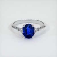 1.99 Ct. Sapphire Ring, 14K White Gold 1