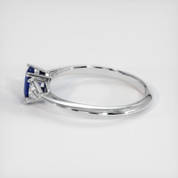 1.40 Ct. Blue Sapphire Ring, 14K White Gold 4