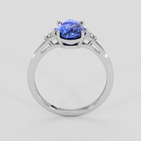 3.54 Ct. Blue Sapphire Ring, 14K White Gold 3
