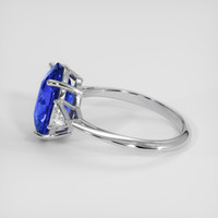 4.99 Ct. Blue Sapphire Ring, 18K White Gold 4