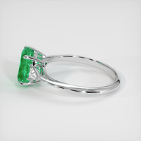 1.72 Ct. Emerald Ring, 18K White Gold 4