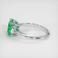 1.98 Ct. Emerald Ring, 18K White Gold 4