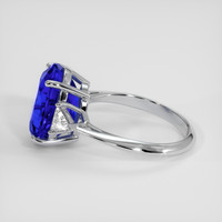 5.52 Ct. Blue Sapphire Ring, 18K White Gold 4