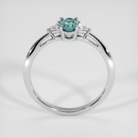 0.68 Ct. Sapphire Ring, 18K White Gold 3