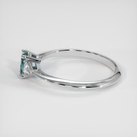 0.68 Ct. Sapphire Ring, 18K White Gold 4