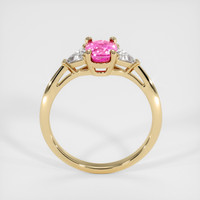 1.25 Ct. Pink Sapphire Ring, 14K Yellow Gold 3