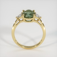 2.93 Ct. Green Sapphire Ring, 14K Yellow Gold 3