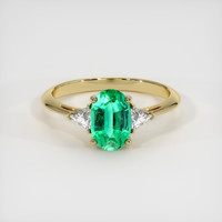 Emerald Ring 1.11 Ct., 18K Yellow Gold Preview