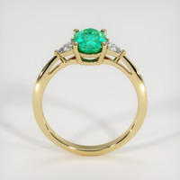 1.11 Ct. Emerald  Ring - 18K Yellow Gold