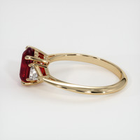 2.35 Ct. Ruby Ring, 18K Yellow Gold 4