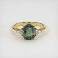 2.93 Ct. Sapphire Ring, 18K Yellow Gold 1