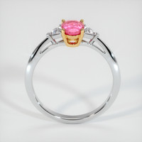 0.67 Ct. Pink Sapphire Ring, 18K Yellow & White 3