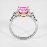 3.06 Ct. Pink Sapphire Ring, 18K Yellow & White 3