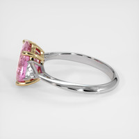 3.06 Ct. Pink Sapphire Ring, 18K Yellow & White 4