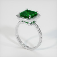 2.68 Ct. Emerald Ring, Platinum 950 2