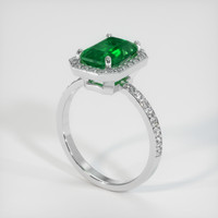 1.79 Ct. Emerald Ring, Platinum 950 2