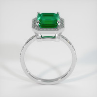 2.94 Ct. Emerald Ring, Platinum 950 3