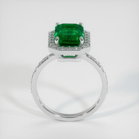 3.16 Ct. Emerald Ring, 18K White Gold 3