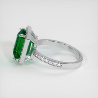 3.16 Ct. Emerald Ring, 18K White Gold 4