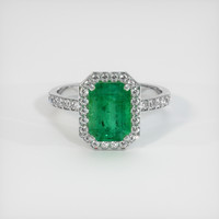 1.79 Ct. Emerald Ring, 18K White Gold 1