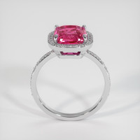 3.13 Ct. Pink Sapphire Ring, 18K White Gold 3