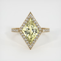 3.20 Ct. Sapphire Ring, 14K Yellow Gold 1