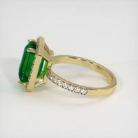 3.16 Ct. Emerald Ring, 18K Yellow Gold 4