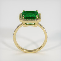 2.68 Ct. Emerald Ring, 18K Yellow Gold 3