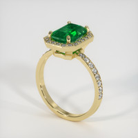 1.79 Ct. Emerald Ring, 18K Yellow Gold 2