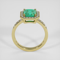 1.85 Ct. Emerald Ring, 18K Yellow Gold 3