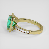 1.85 Ct. Emerald Ring, 18K Yellow Gold 4