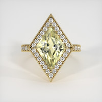 3.20 Ct. Sapphire Ring, 18K Yellow Gold 1