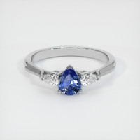 0.45 Ct. Blue Sapphire Ring, Platinum 950 1