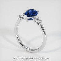 1.79 Ct. Sapphire Ring, Platinum 950 2