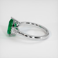 1.70 Ct. Emerald Ring, Platinum 950 4