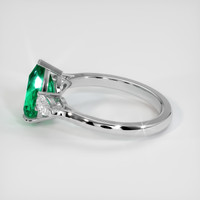1.69 Ct. Emerald Ring, Platinum 950 4