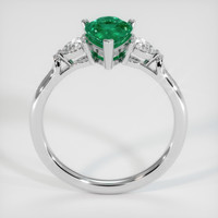 0.97 Ct. Emerald Ring, Platinum 950 3