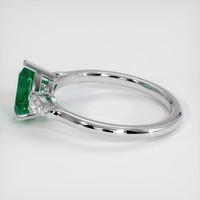 0.97 Ct. Emerald Ring, Platinum 950 4