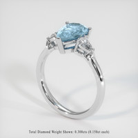 1.49 Ct. Gemstone Ring, Platinum 950 2