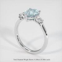 1.35 Ct. Gemstone Ring, Platinum 950 2