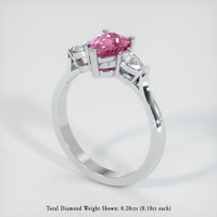 0.78 Ct. Sapphire Ring, Platinum 950 2